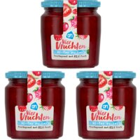 Een afbeelding van AH Fruitspread viervrucht 81% 3-pack