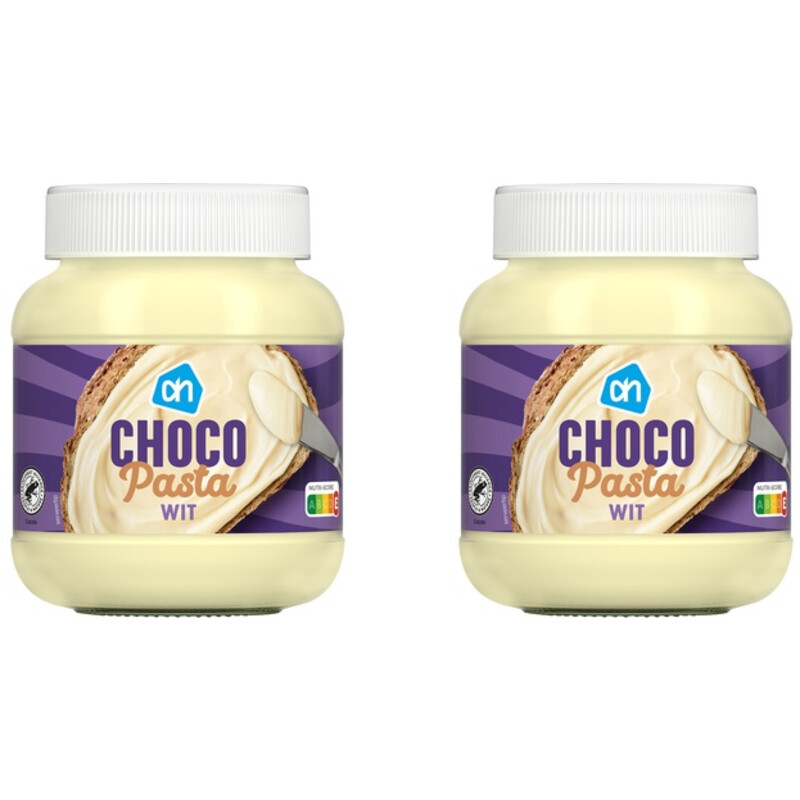 Een afbeelding van AH Chocoladepasta wit 2-pack