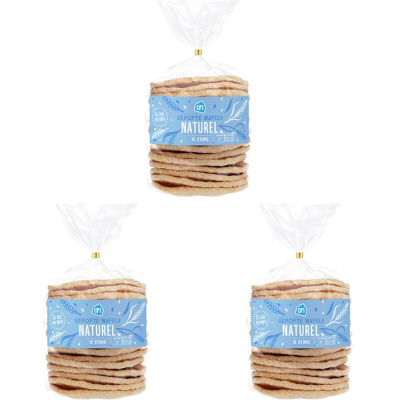 Een afbeelding van AH Gepofte Wafels Naturel 3-pack