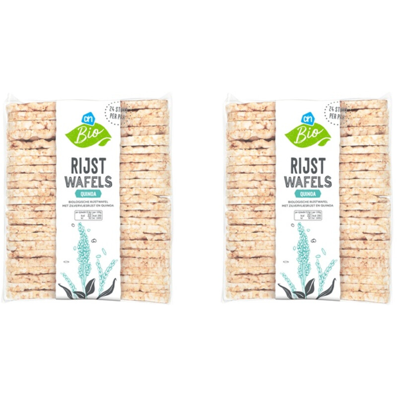 Een afbeelding van AH Biologisch Rijstwafels quinoa 2-pack