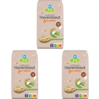 Een afbeelding van AH Biologisch Havermout fijne vlokken 3-pack