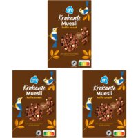 Een afbeelding van AH Krokante muesli koffie smaak 3-pack