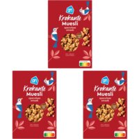 Een afbeelding van AH Krokante muesli speculaas smaak 3-pack