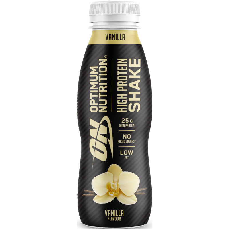 Een afbeelding van Optimum Nutrition High protein shake vanilla