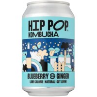 Een afbeelding van Hip Pop Kombucha blueberry & ginger