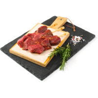 Een afbeelding van AH BBQ biefstukspies black garlic