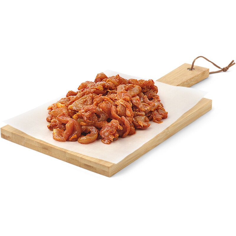 Een afbeelding van AH Scharrel kipdijfiletreepjes shoarma