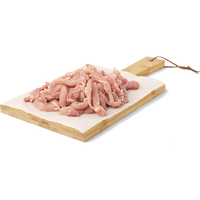 Een afbeelding van AH Scharrel kipdijfilet reepjes