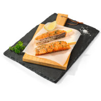 Een afbeelding van AH BBQ zalmspies gemarineerd