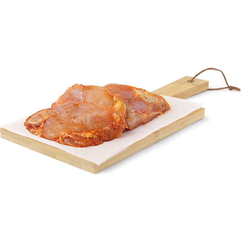 Een afbeelding van AH BBQ scharrel kipdijfiletlapjes yoghurt