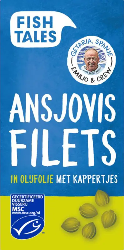 Ansjovisfilets met kappertjes