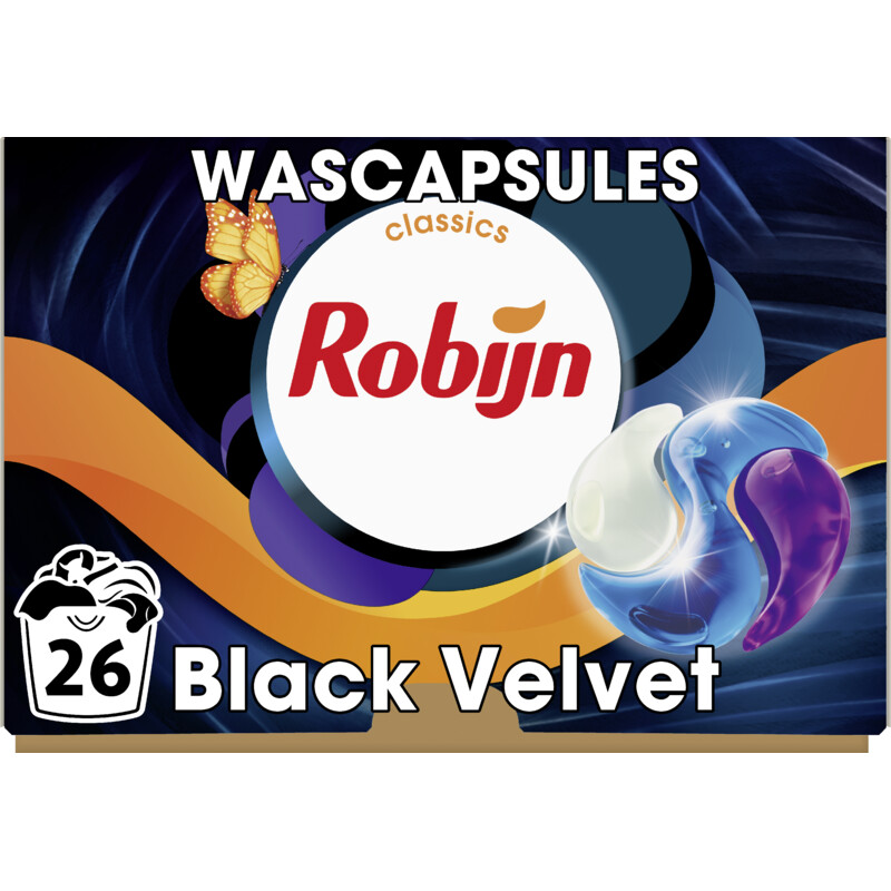 Een afbeelding van Robijn Wascapsules black velvet