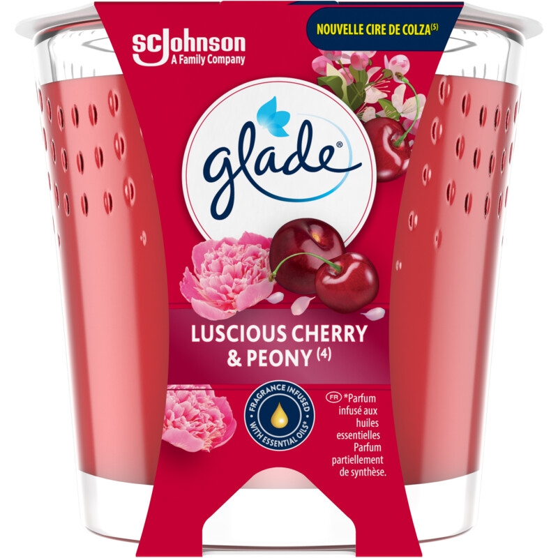 Een afbeelding van Glade Geurglas cherry and peony raapzaadwas