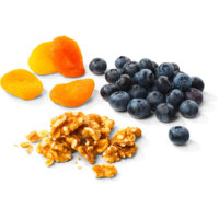 Een afbeelding van AH Fruit & noten blauwe bessen, walnoten