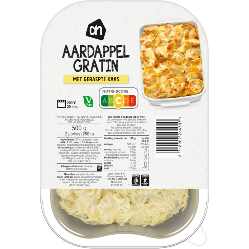 Een afbeelding van AH Aardappelgratin naturel