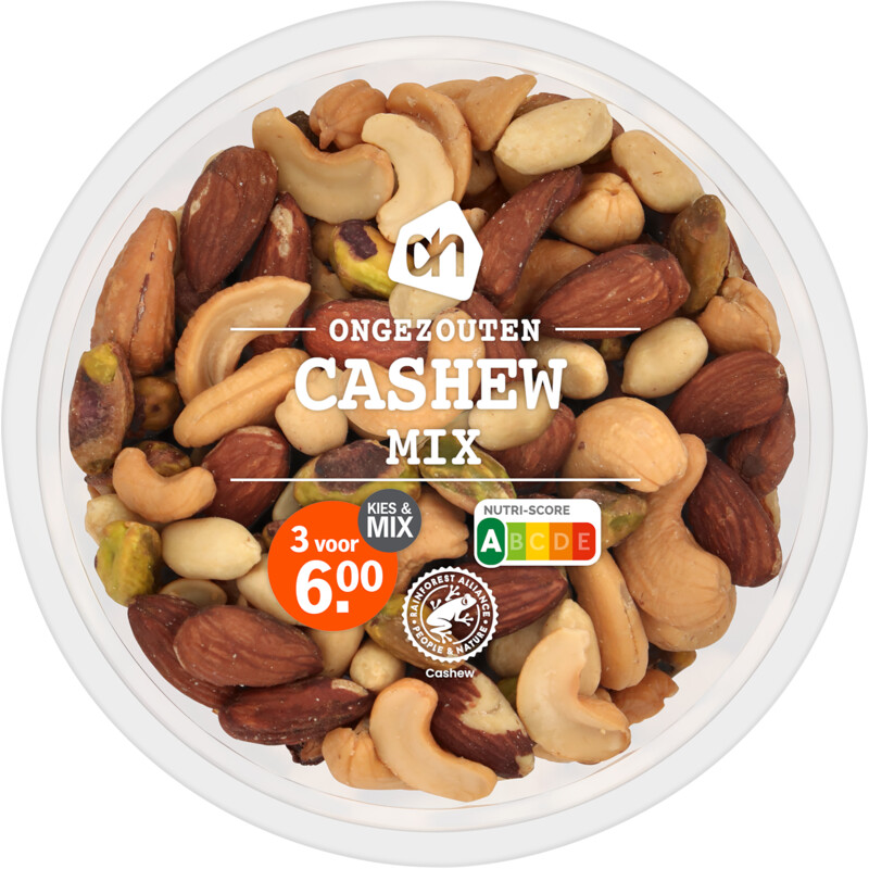 Een afbeelding van AH Ongezouten cashewmix