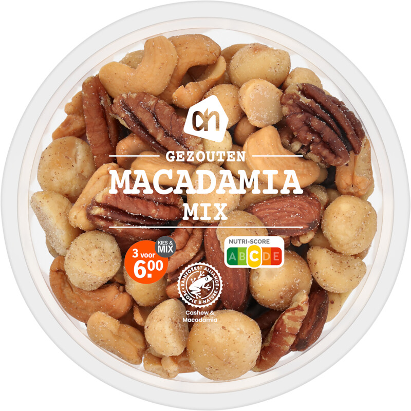 Een afbeelding van AH Macadamiamix gezouten