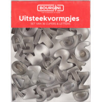 Afbeelding van Bourgini Uitsteekvormpjes cijfers en letters