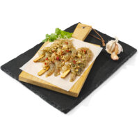 Een afbeelding van AH BBQ garnalenspies knoflookmarinade