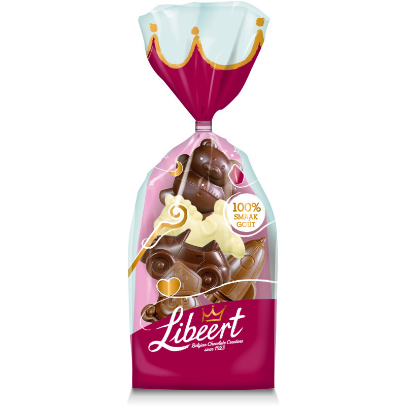 Een afbeelding van Libeert Sinterklaas mix melk wit puur bel
