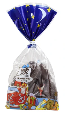 pdp-image-Superchoc Sinterklaas figuren pure chocolade bel