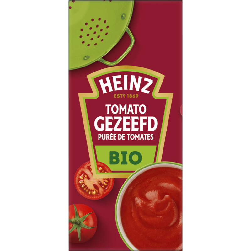 Een afbeelding van Heinz Tomato gezeefd biologisch