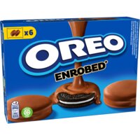 Een afbeelding van Oreo Koekjes omhuld met melkchocoladesmaak