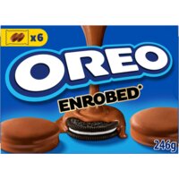Een afbeelding van Oreo Koekjes omhuld met melkchocoladesmaak
