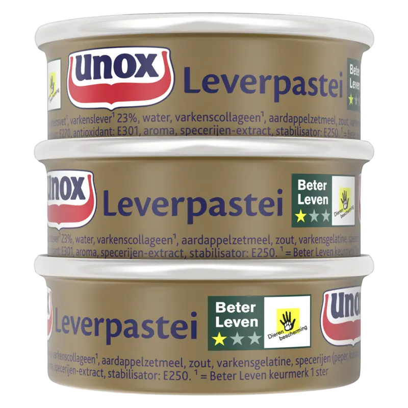 Unox Leverpastei 3-pack