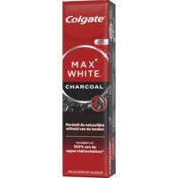 Een afbeelding van Colgate Max white tandpasta charcoal