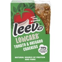 Een afbeelding van Leev Low carb tomato & oregano crackers