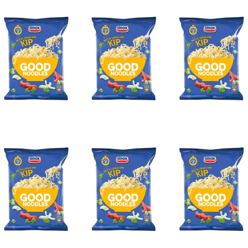 Een afbeelding van Unox Good Noodles Kip 6-pack