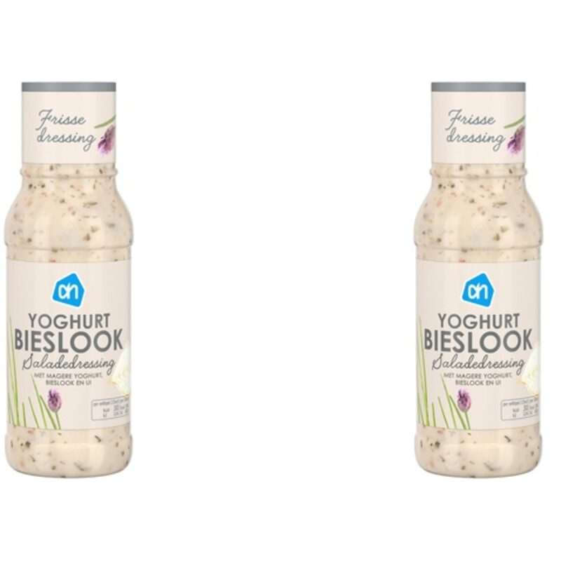 Een afbeelding van AH Yoghurtdressing bieslook 2-pack