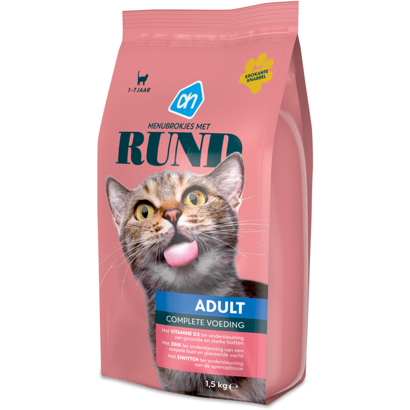 Een afbeelding van AH Menubrokjes met rund adult