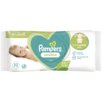 Een afbeelding van Pampers Sensitive babydoekjes 0% plastic