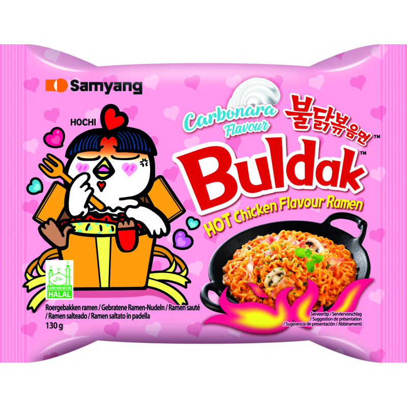 Een afbeelding van Samyang Buldak hot chicken ramen carbonara