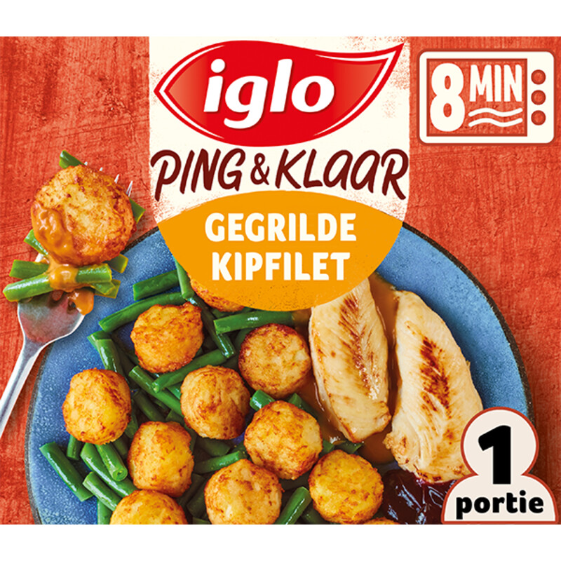 Een afbeelding van Iglo Ping & klaar gegrilde kipfilet met rösti