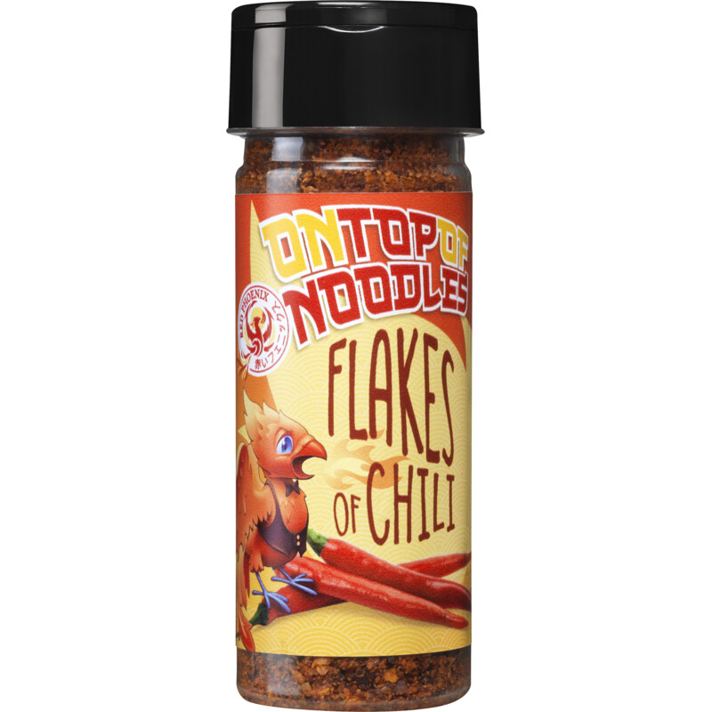 Een afbeelding van Red Phoenix On top of noodles chilli flakes