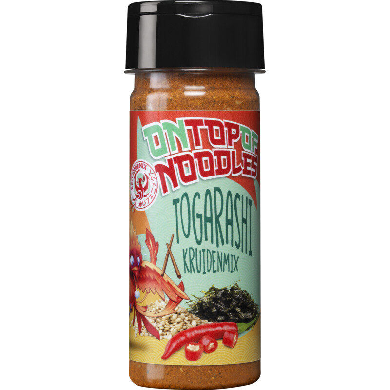 Een afbeelding van Red Phoenix On top of noodles togarashi
