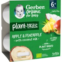 Een afbeelding van Gerber Organic Plant-tastic appel ananas 6m+
