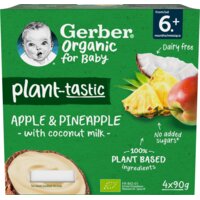 Een afbeelding van Gerber Organic Plant-tastic appel ananas 6m+