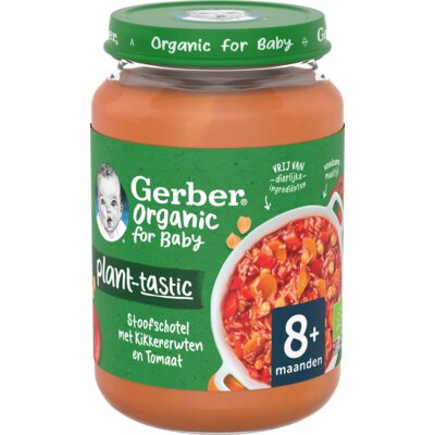 pdp-image-Gerber Organic Baby stoof kikkererwten 8m+