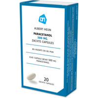 Een afbeelding van AH Paracetamol 500mg zachte capsules