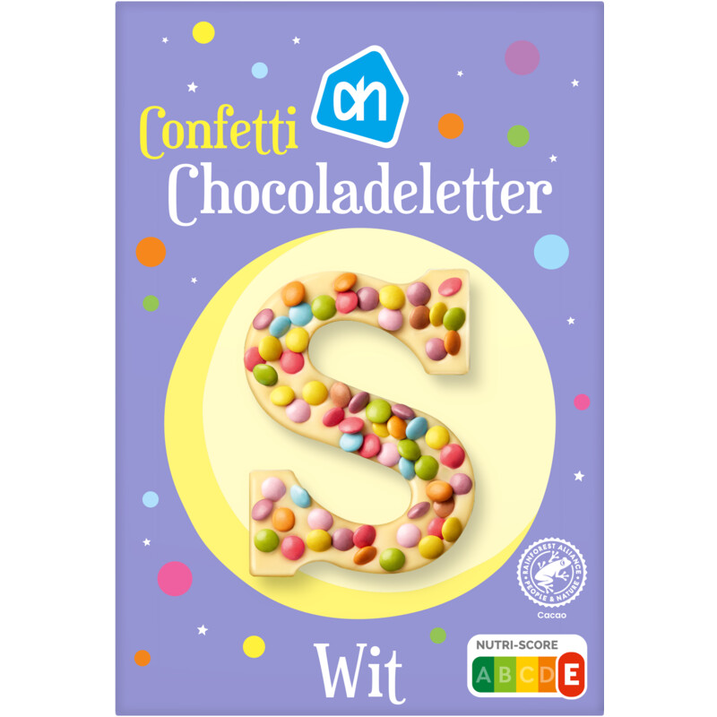 Confetti Chocoladeletter wit A-Z - 5453