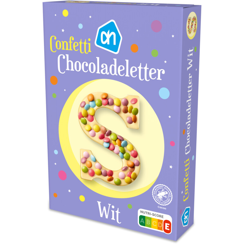 Een afbeelding van AH Letter confetti wit