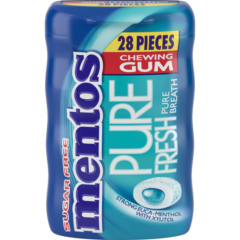 Een afbeelding van Mentos Gum Pure fresh strong euca menthol