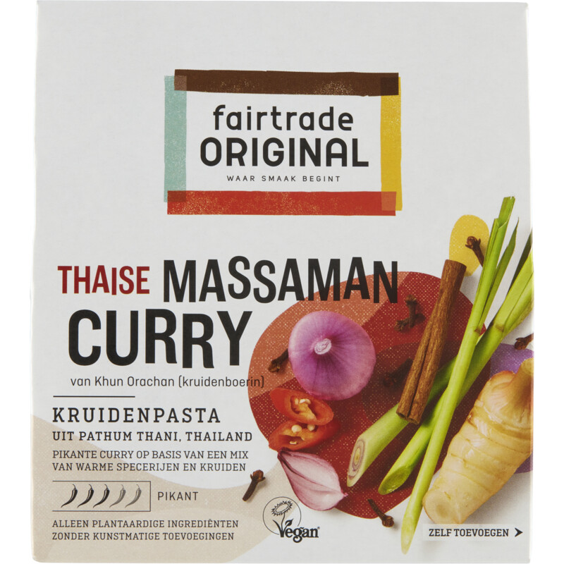 Een afbeelding van Fairtrade Original Kruidenpasta Thaise massaman curry