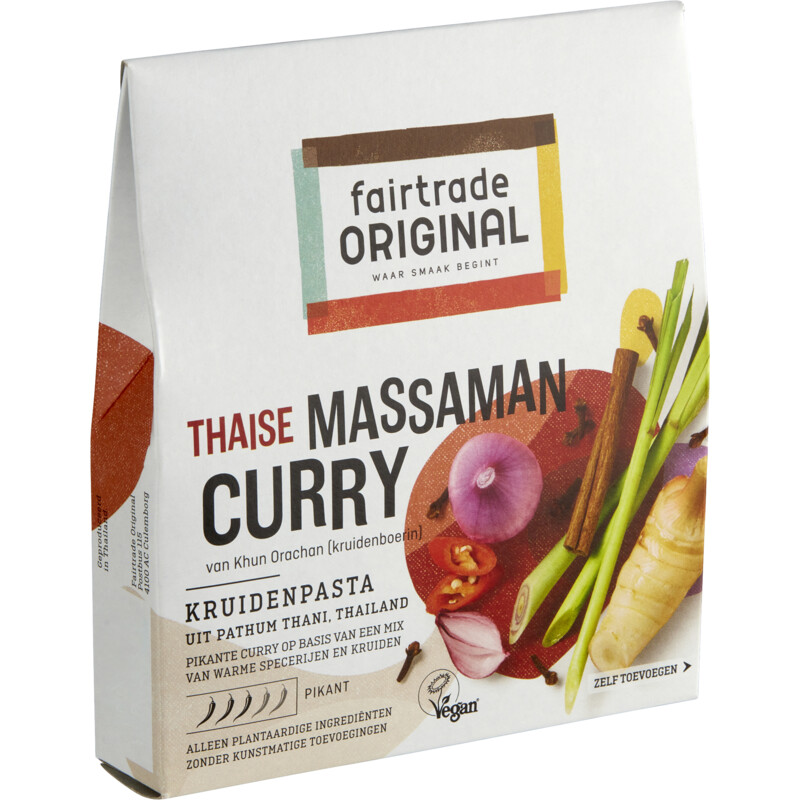 Een afbeelding van Fairtrade Original Kruidenpasta Thaise massaman curry