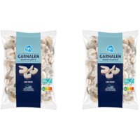 Een afbeelding van AH Gepelde roze garnalen rauw 2-pack