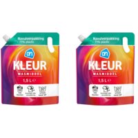 Een afbeelding van AH Wasmiddel kleur navul 2-pack